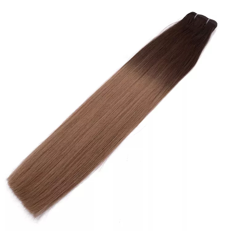 High Quality Factory Price Flat Weft Virgin Remy Hair Weft Hair Extension 12A Grade